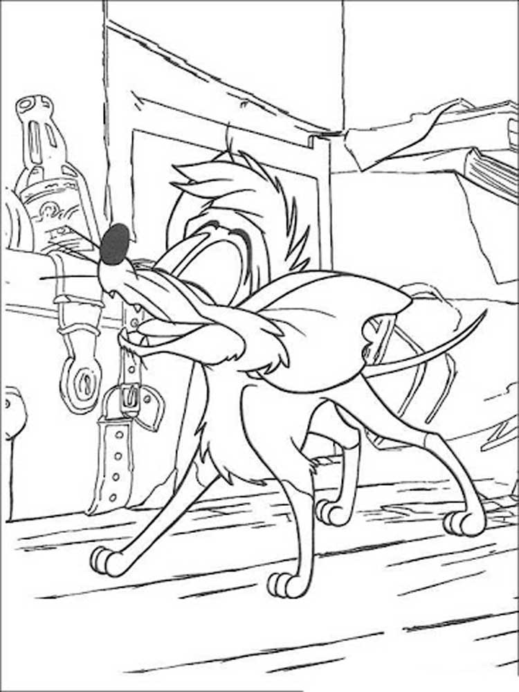 Oliver & Company 18 coloring page