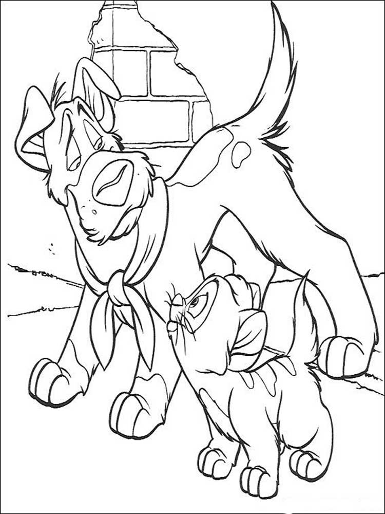Oliver & Company 6 coloring page
