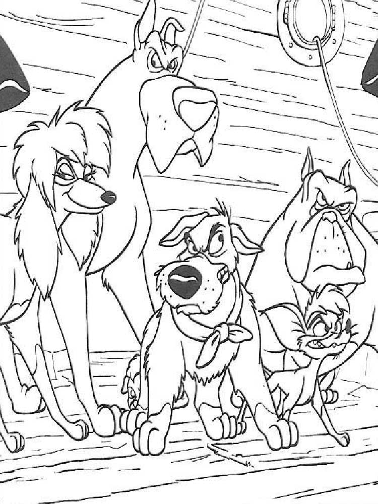 Oliver & Company 8 coloring page
