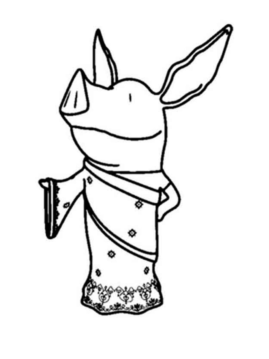 Olivia the Pig 14 coloring page