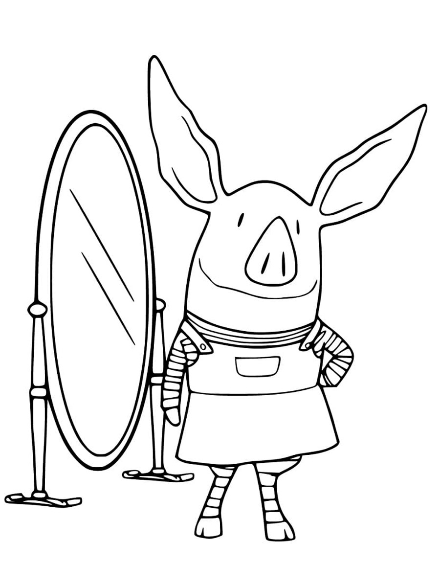 Olivia the Pig 15 coloring page
