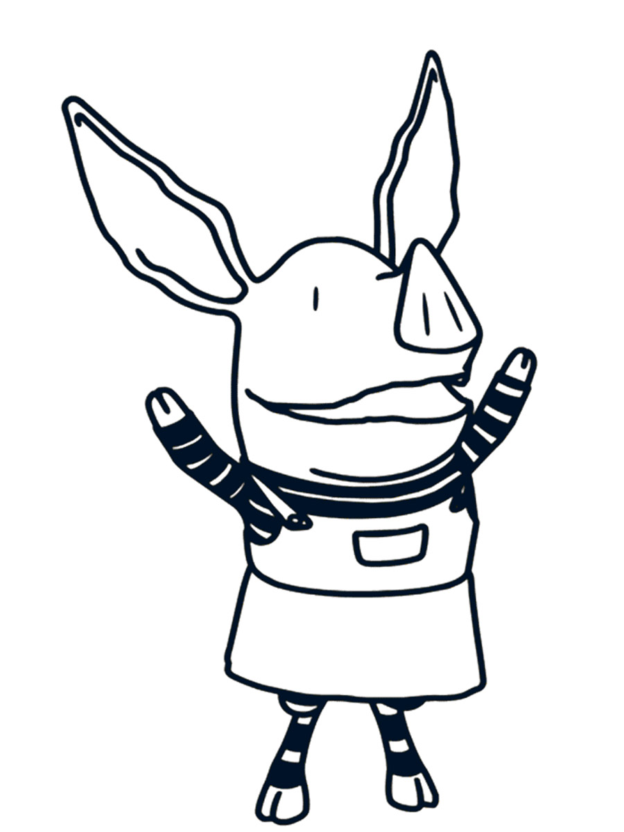 Olivia the Pig 17 coloring page