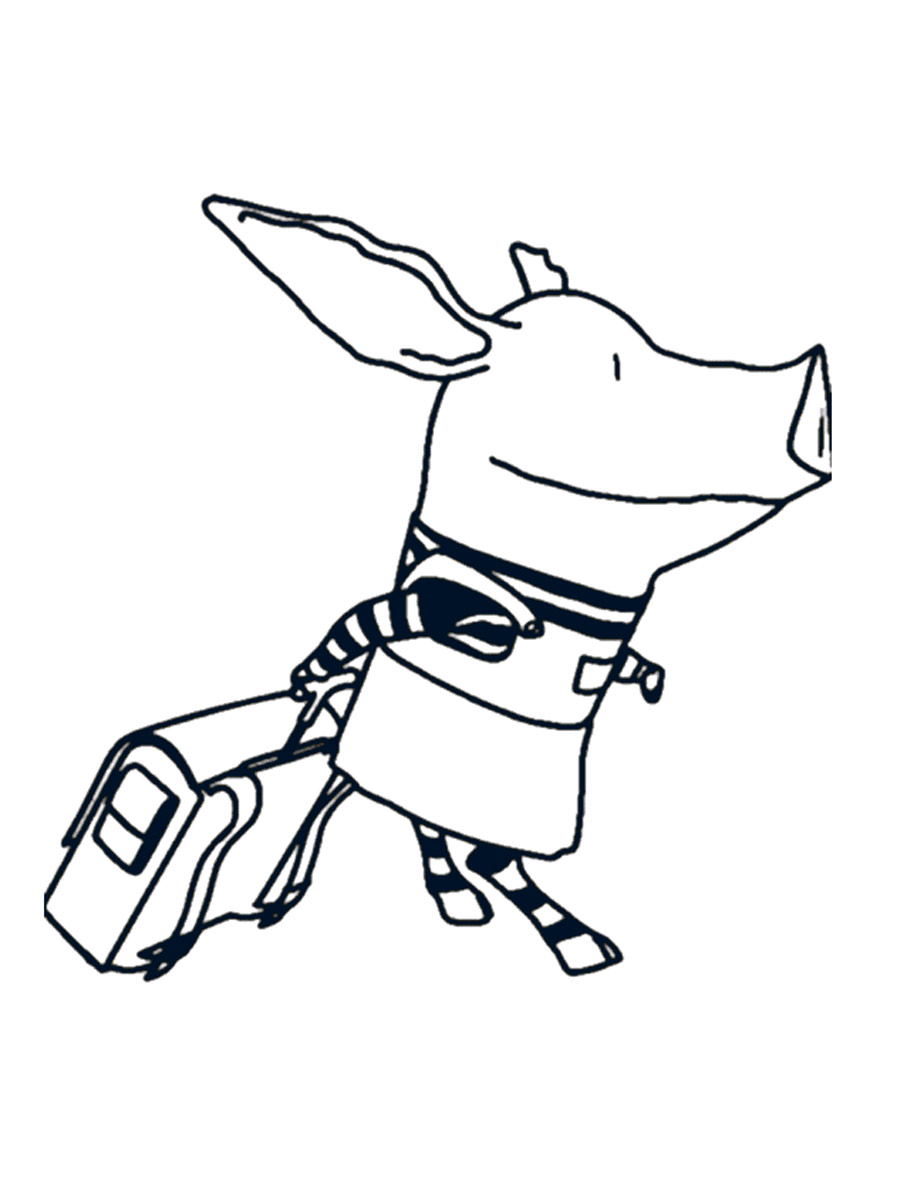 Olivia the Pig 6 coloring page