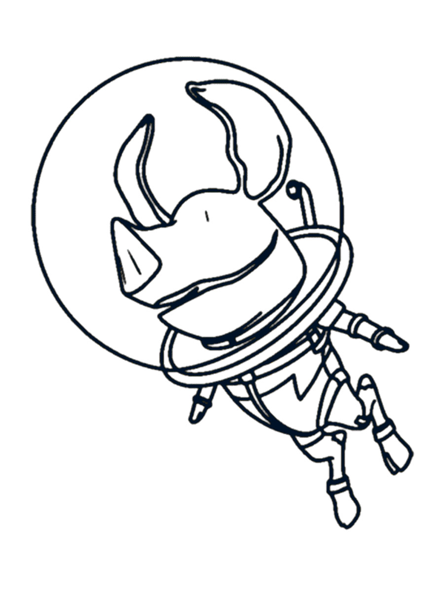 Olivia the Pig 7 coloring page