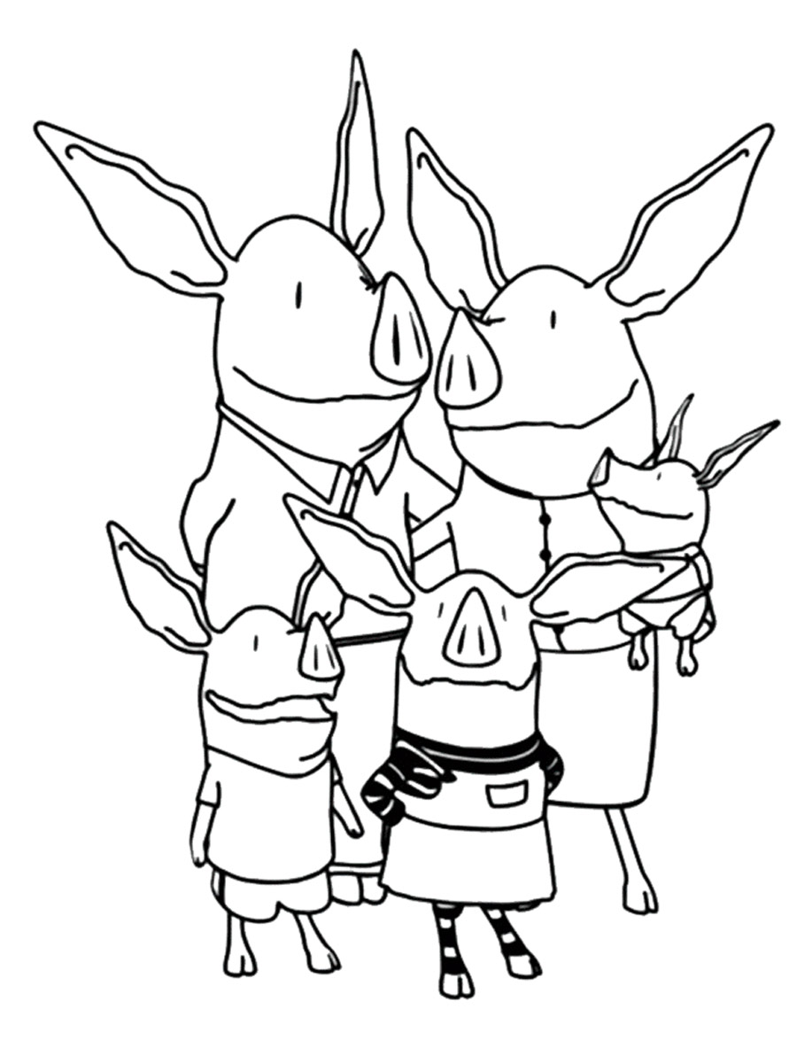 Olivia the Pig 9 coloring page