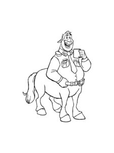 Colt Bronco coloring page