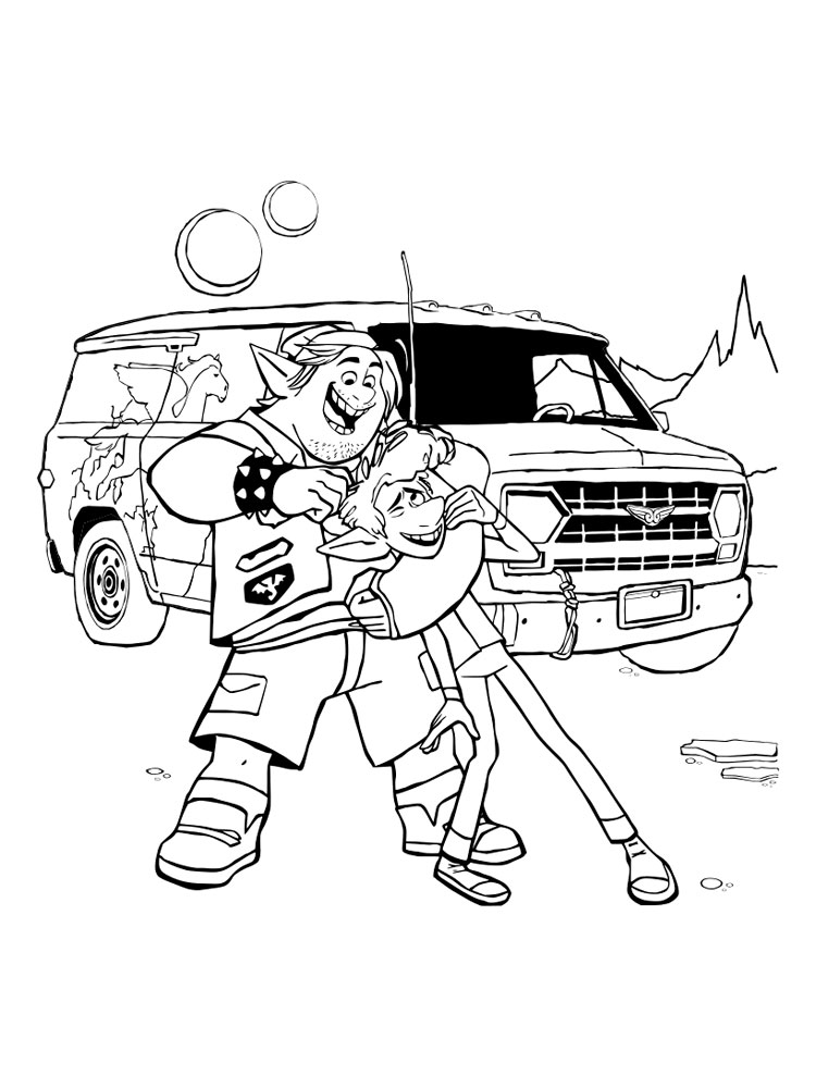 Onward 12 coloring page