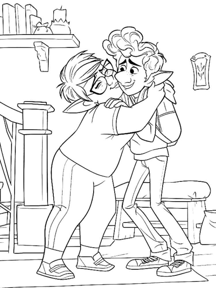 Laurel and Iandore coloring page