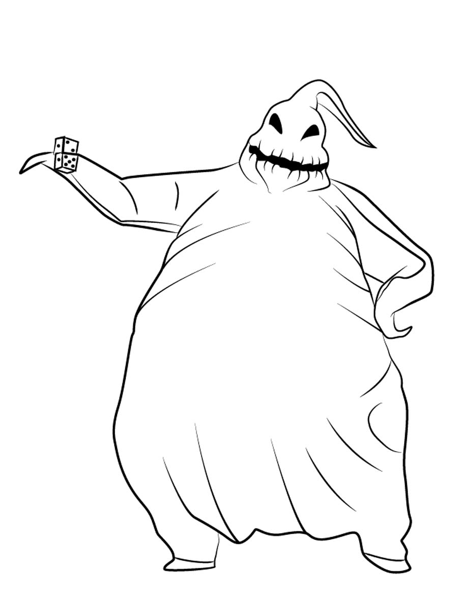 Oogie Boogie 1 coloring page