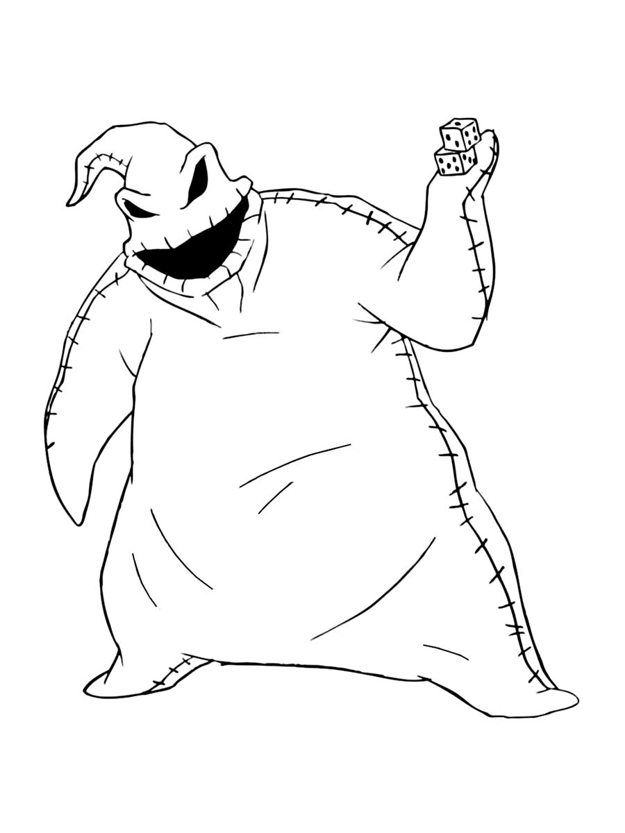 Oogie Boogie 4 coloring page