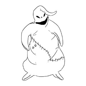 Oogie Boogie coloring pages