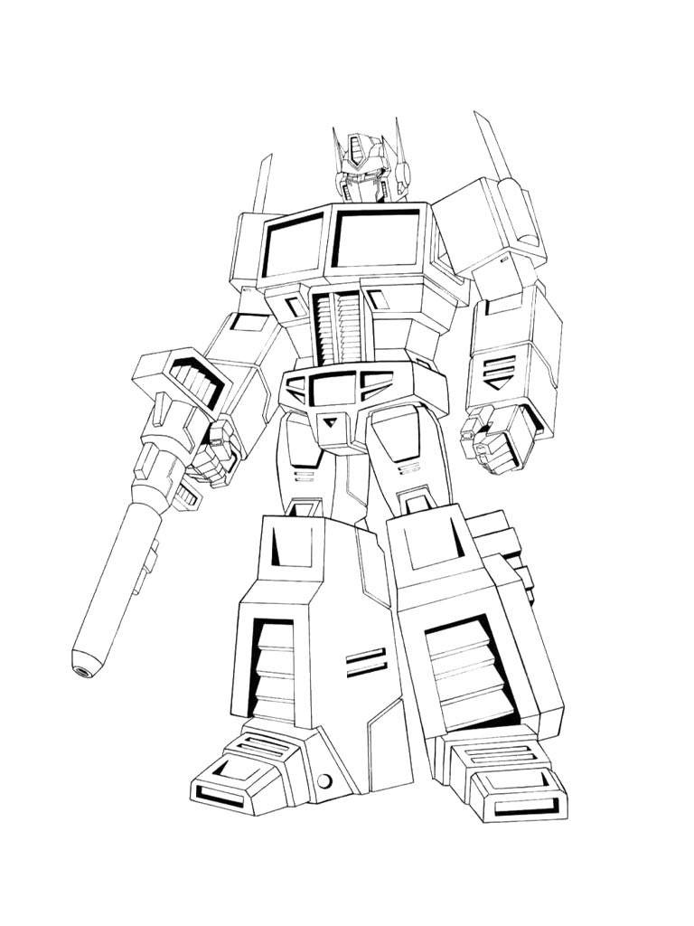 Optimus Prime 11 coloring page