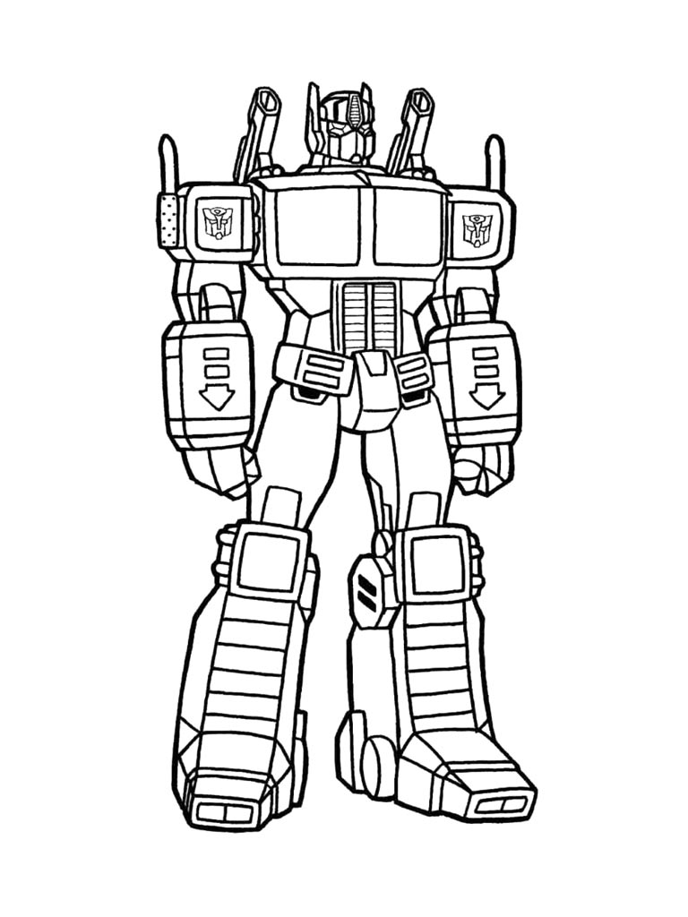 Optimus Prime 13 coloring page