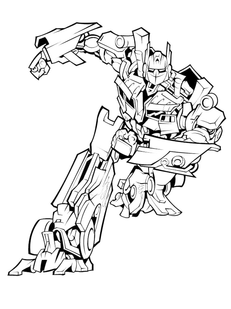Optimus Prime 16 coloring page