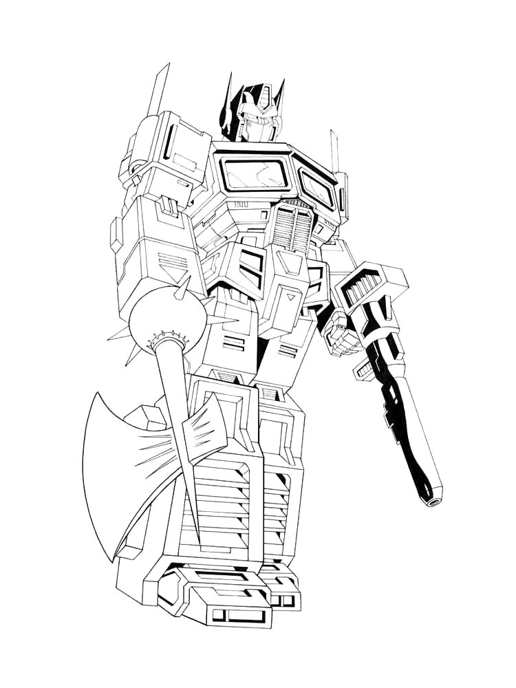 Optimus Prime 17 coloring page