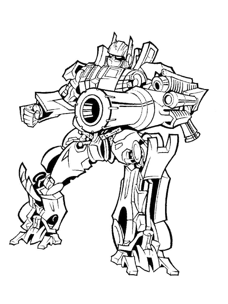 Optimus Prime 18 coloring page