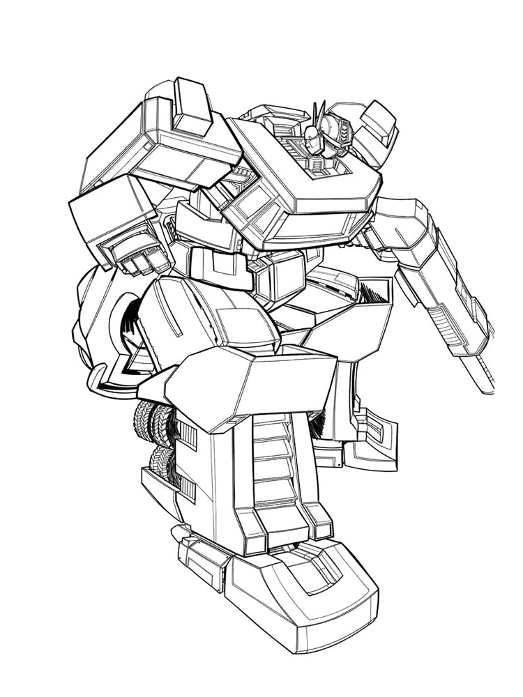 Optimus Prime 25 coloring page