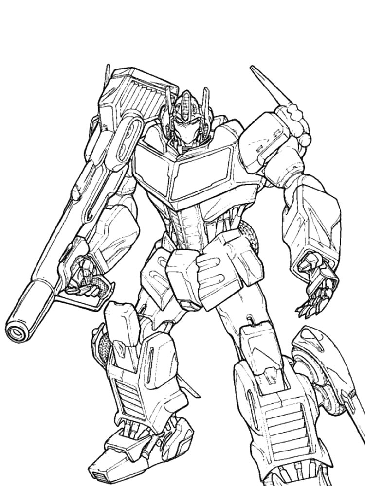 Optimus Prime 27 coloring page