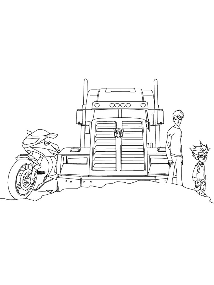 Optimus Prime 32 coloring page