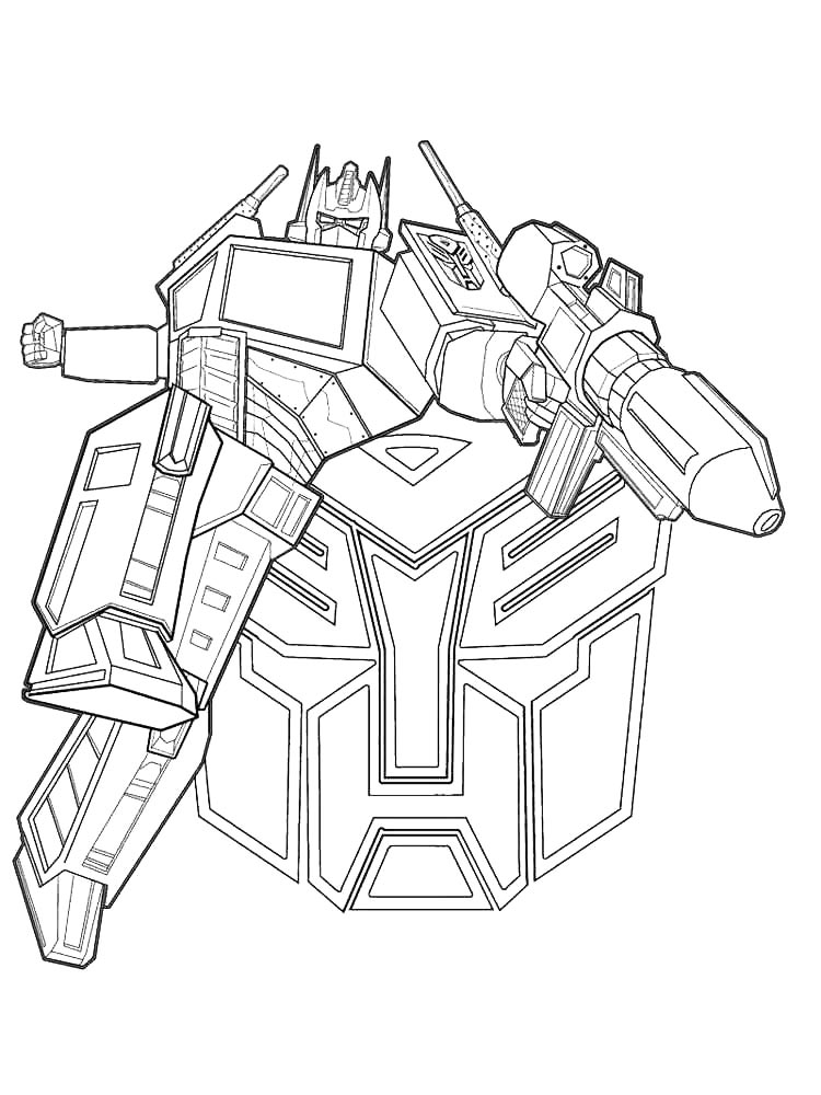 Optimus Prime 34 coloring page
