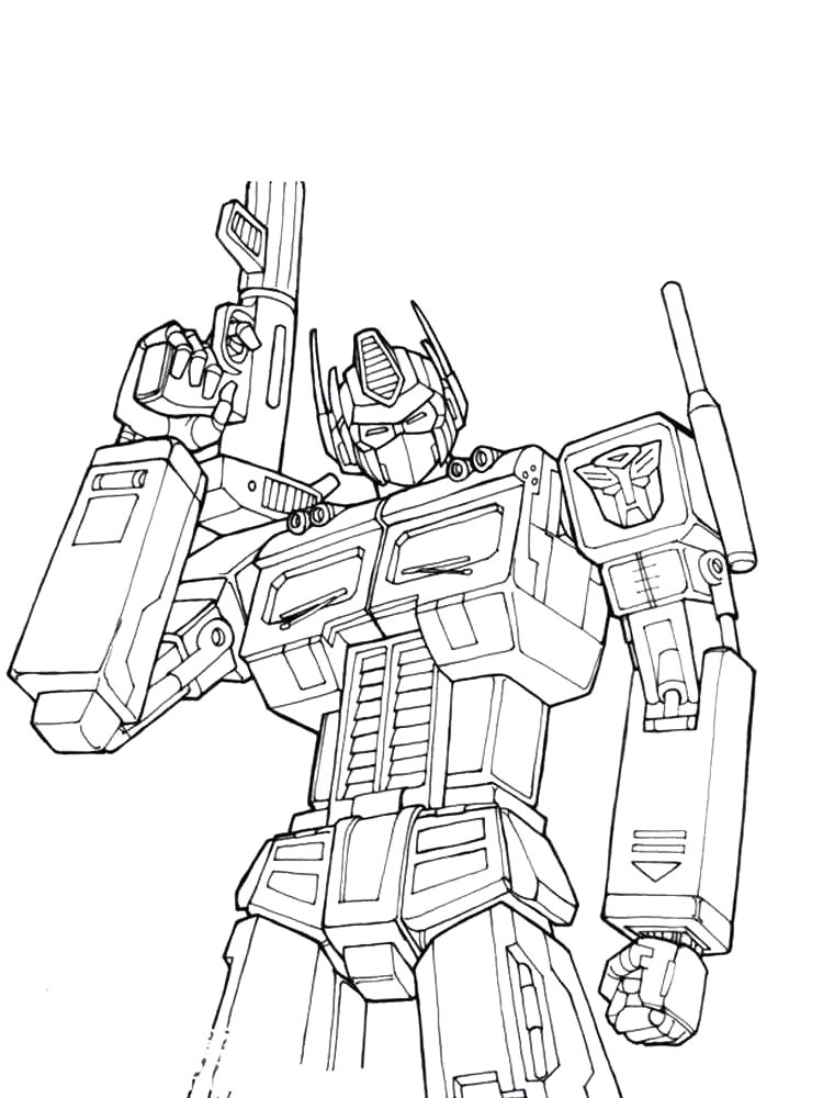 Optimus Prime 35 coloring page