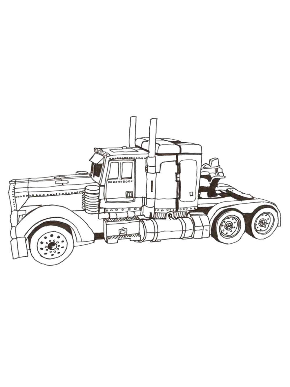 Optimus Prime 37 coloring page