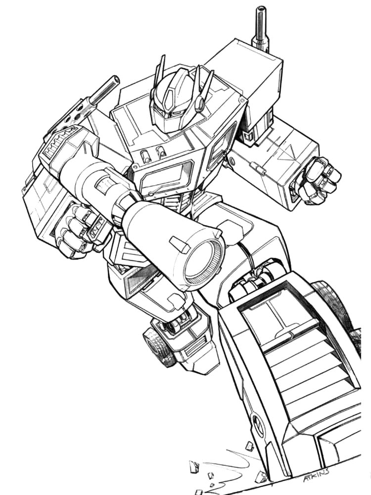 Optimus Prime 39 coloring page