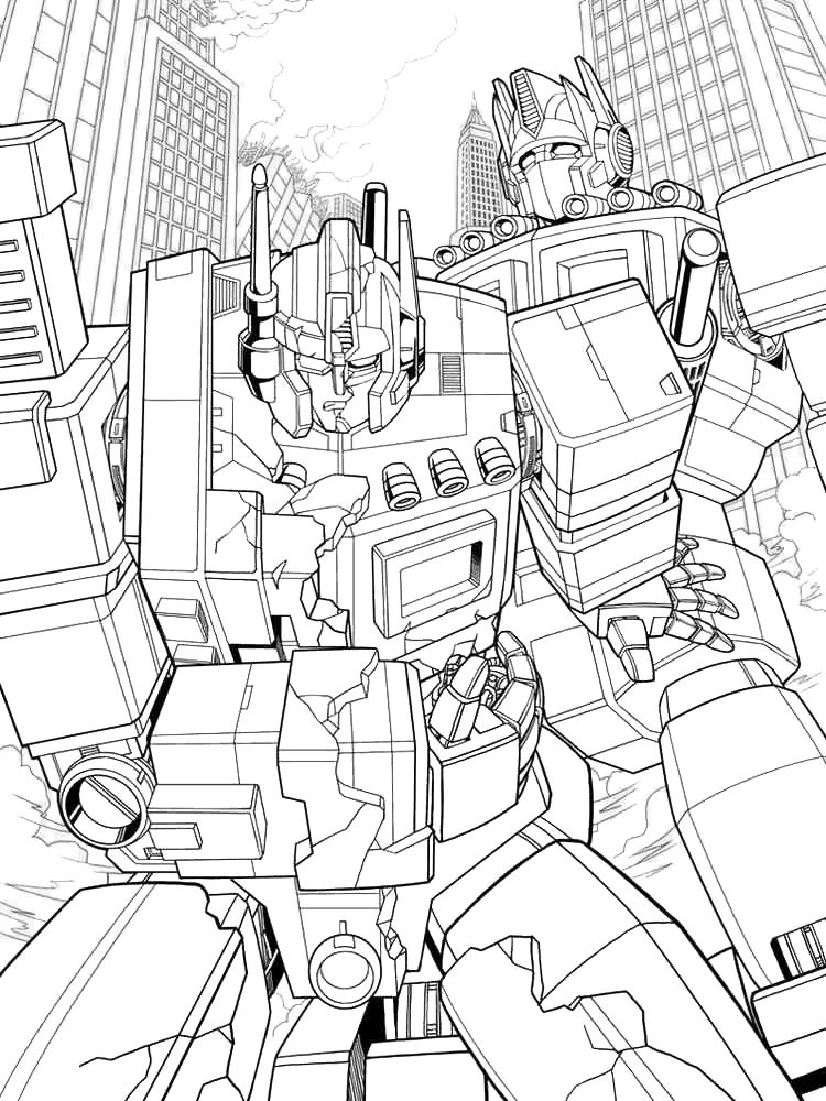 Optimus Prime 40 coloring page