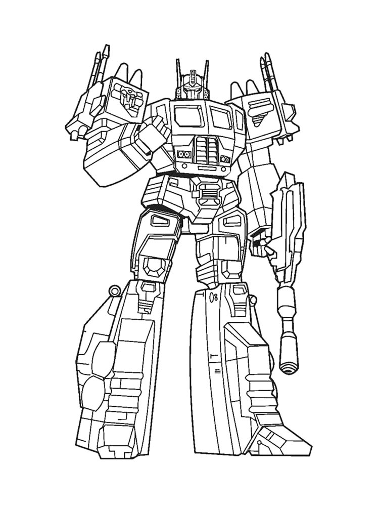 Optimus Prime 5 coloring page
