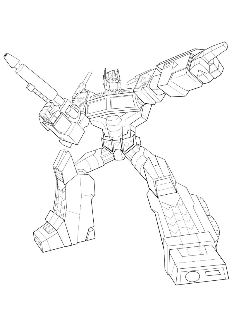 Optimus Prime 7 coloring page