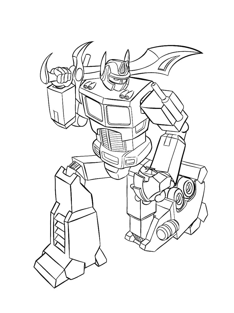 Optimus Prime 8 coloring page