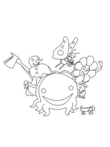 Oswald The Octopus 4 coloring page
