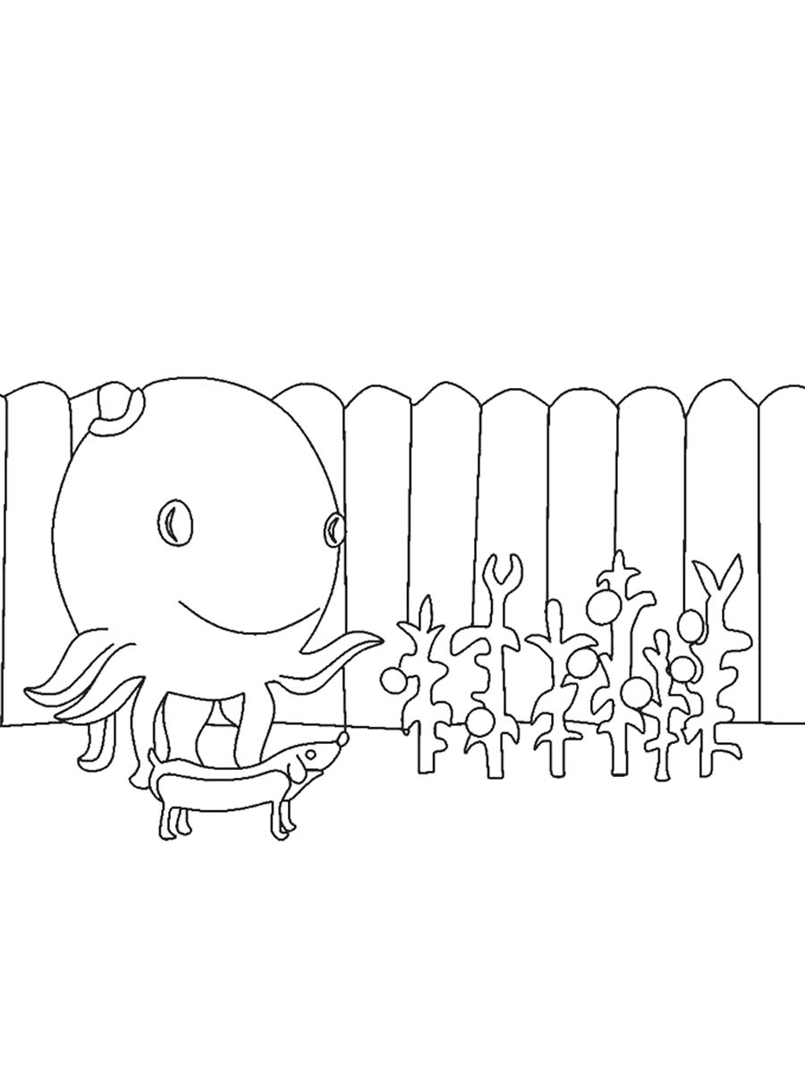 Oswald The Octopus 5 coloring page
