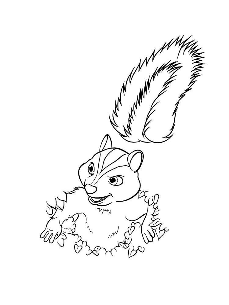 Hammy coloring page