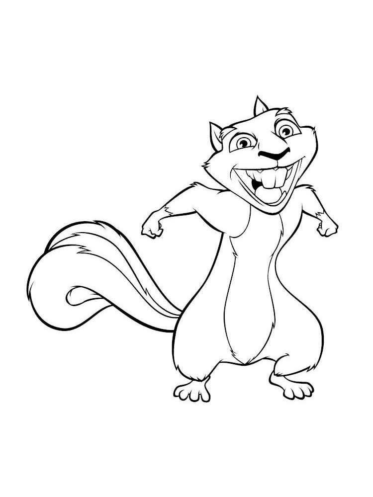 Hammy Over the Hedge coloring page
