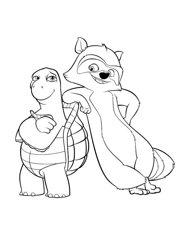 Verne and RJ coloring page