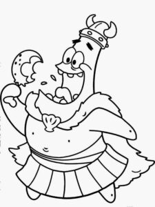 Patrick the Viking coloring page