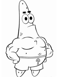 Patrick the Strongman coloring page