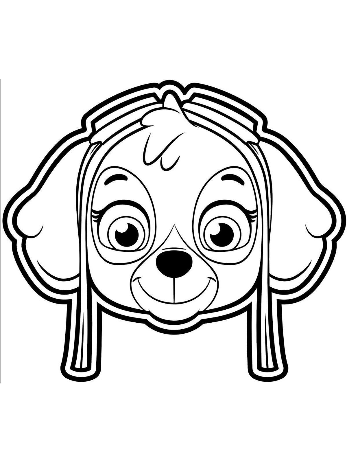 Head Skye coloring page