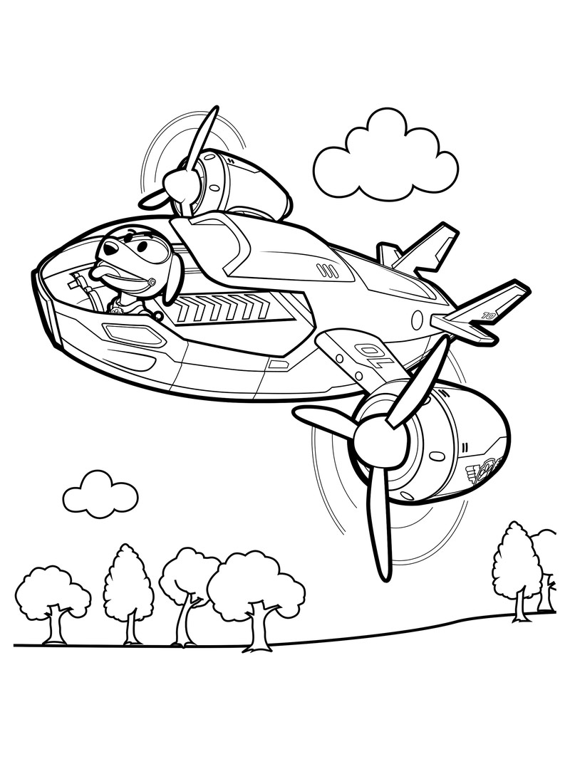 Robo-Dog Paw Patrol coloring page