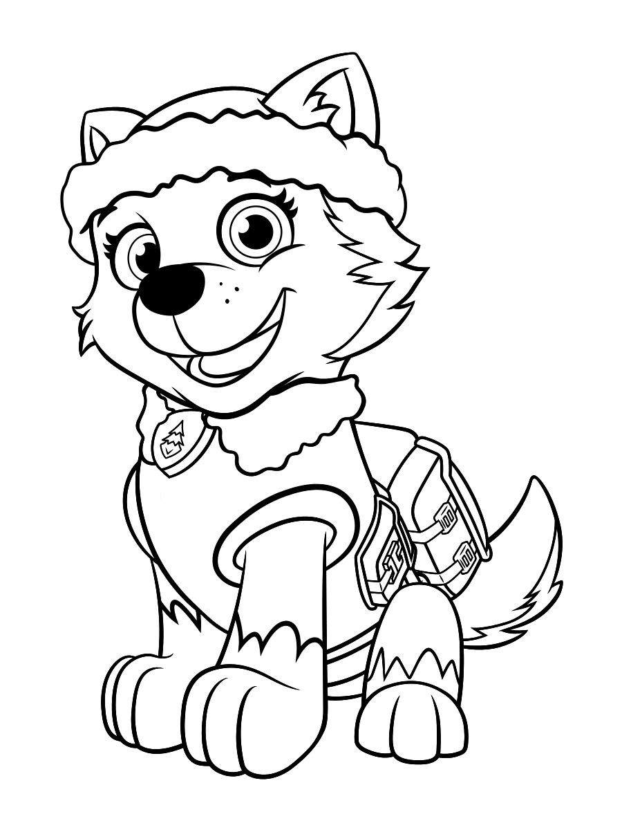Paw Patrol Everest coloring page