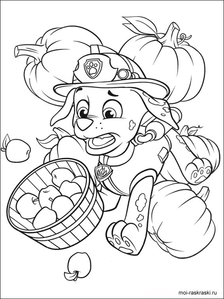 Chase scattered the harvest coloring page