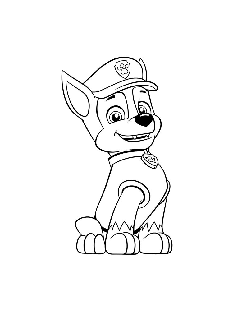 Puppy Chase coloring page