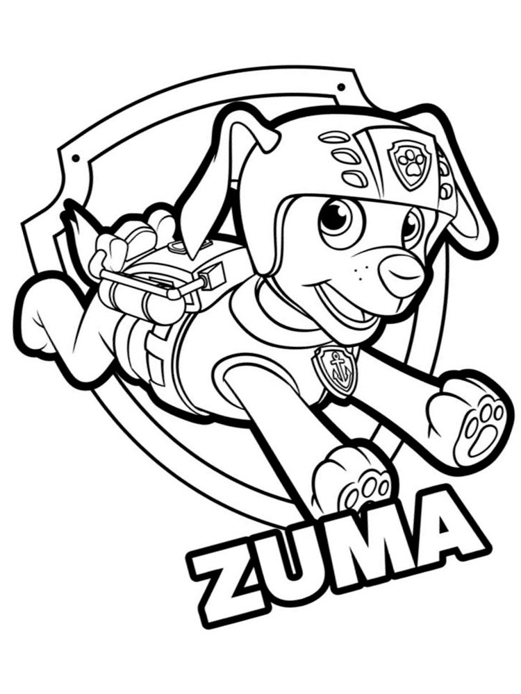 PAW Patrol: Mighty Pups 1 coloring page