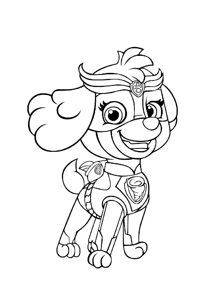 PAW Patrol: Mighty Pups 10 coloring page