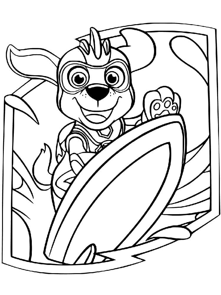 PAW Patrol: Mighty Pups 14 coloring page