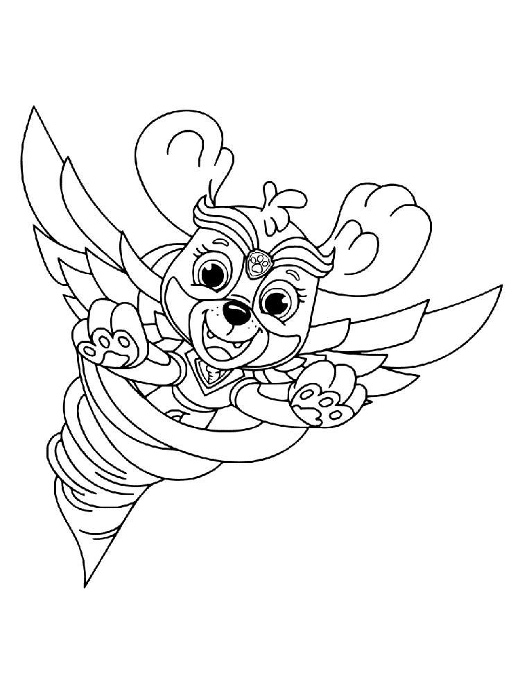 PAW Patrol: Mighty Pups 17 coloring page