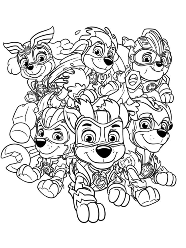 PAW Patrol: Mighty Pups 21 coloring page