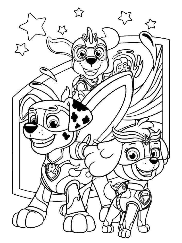 PAW Patrol: Mighty Pups 27 coloring page