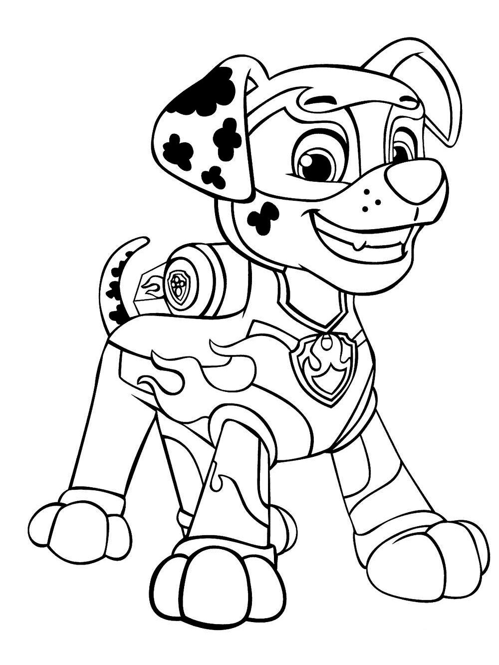 PAW Patrol: Mighty Pups 3 coloring page